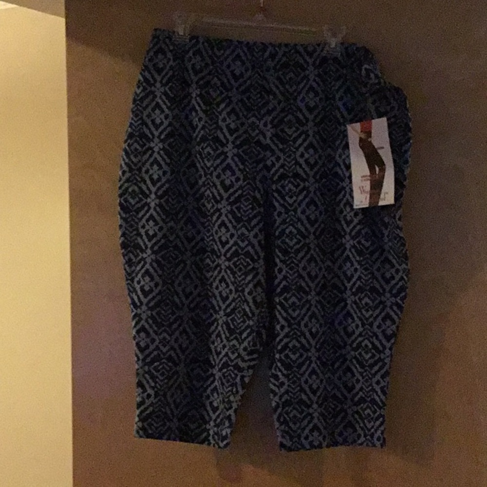 Brand New Women w/Control  Crop Pants, Blue, size 2x
